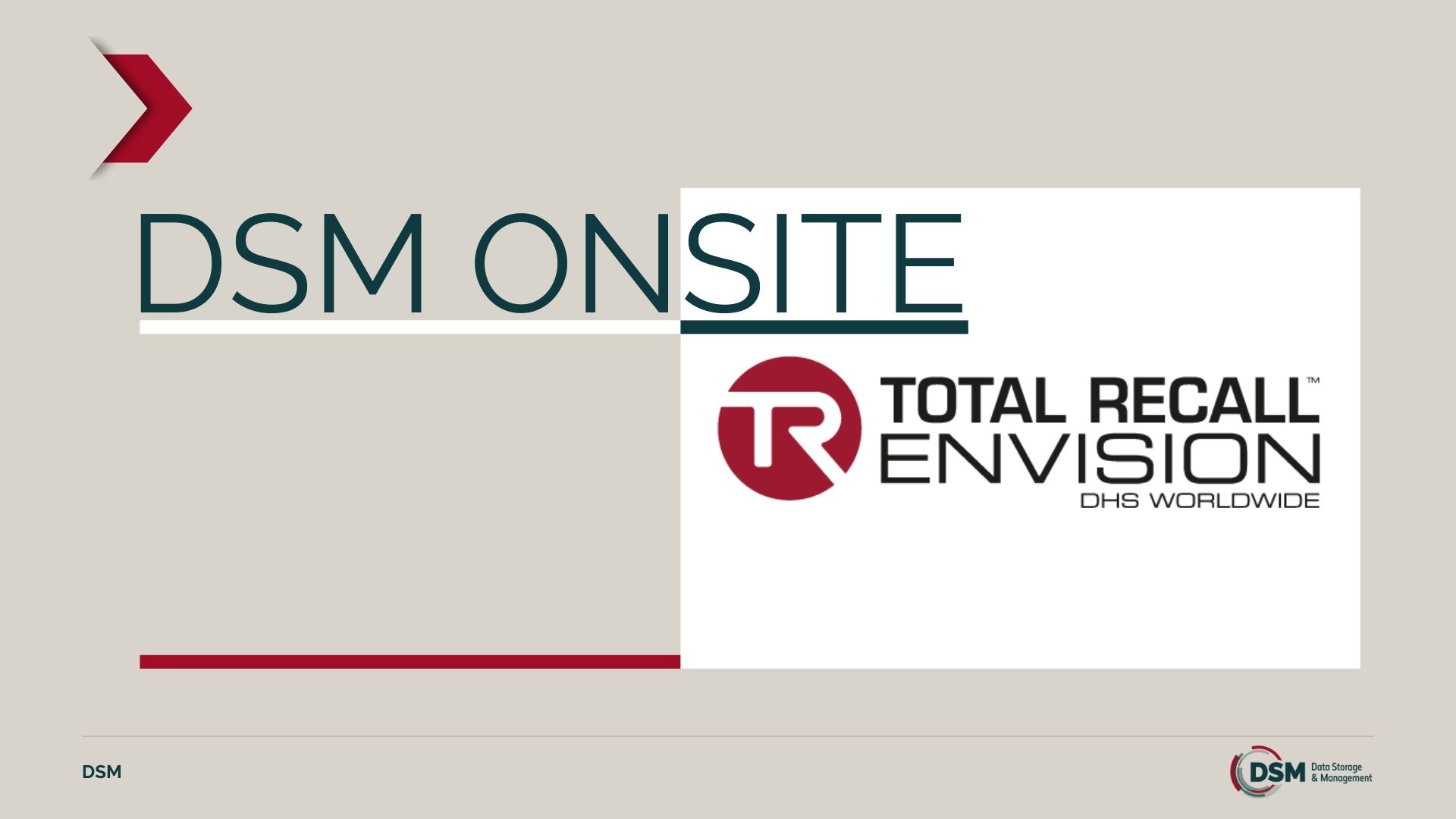 DSM ONSITE Banner Page